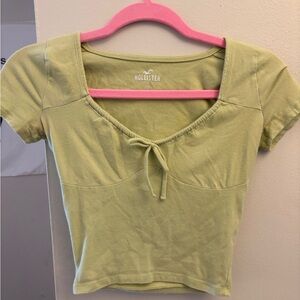 Hollister light green baby tee